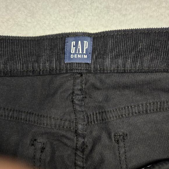 Gap True Skinny Corduroy Pants Womens 27 R Jeans Black New NWT - Picture 5 of 13